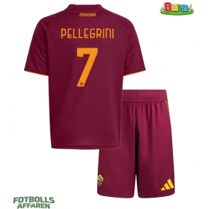 AS Roma Lorenzo Pellegrini #7 Hemmaställ Barn 2025-26 Kortärmad (+ Korta byxor)